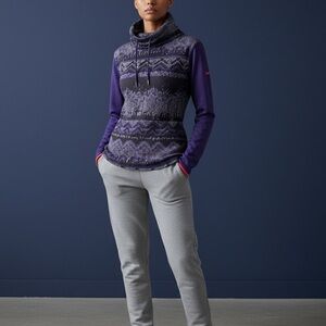 Nike Purple and Gray Women's Top